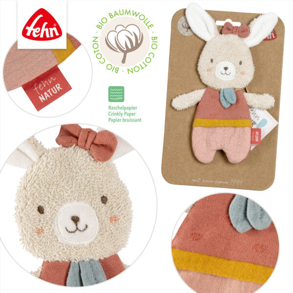 FehnNATUR Small Crinkle Hare Newborn Bunny