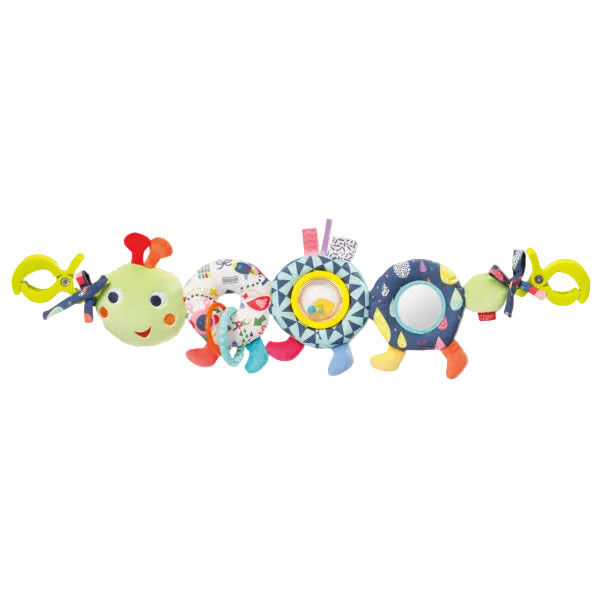 Fehn Pram Chain Caterpillar Baby multi-activity toy