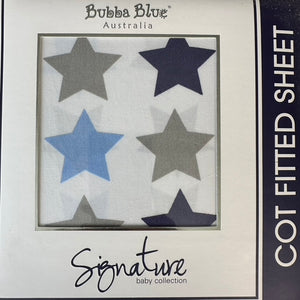 Blue Stars MultiCot Fitted Sheet