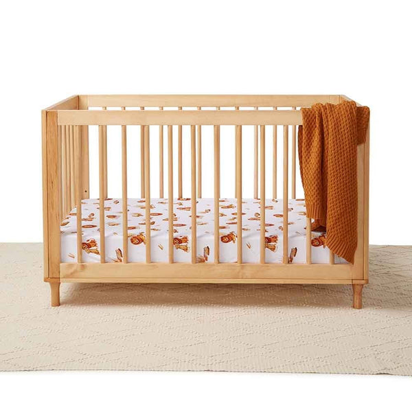 Snuggle Hunny Lion Fitted Cot Sheet