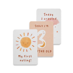 Milestone Newborn Baby Arrival Cards - Bohemian Bliss Living Textiles