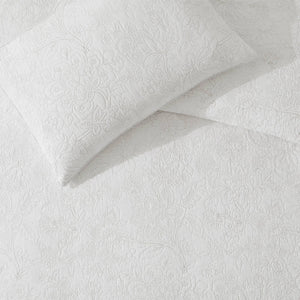 Laura Ashley Trailing Laurissa Off White Embroidered Quilt Cover Set