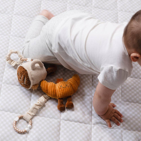2 Pack Mini Market Brunch Baby Stroller Toys - Coffee & Croissant