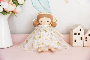 Holly Fairy Doll Alimrose Children's Doll- Ivory Gold