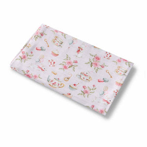 Alice’s Tea Party Organic Cotton Muslin Baby Wrap Snuggle Hunny