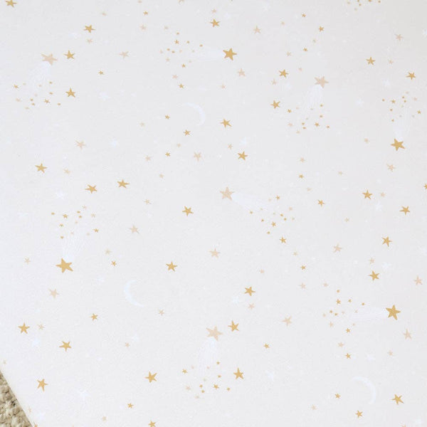 Snuggle Hunny Stardust Organic Cotton Twinkle Stars Fitted Cot Sheet