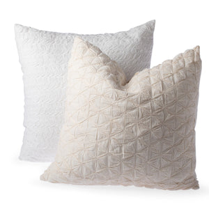 Ivory Smocked European Pillow Case