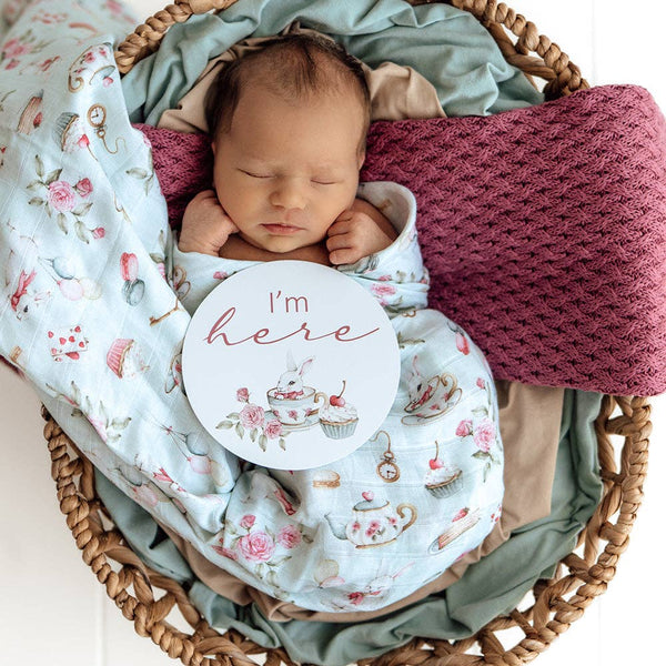 White Rabbit Snuggle Hunny Organic Cotton Muslin Baby Wrap