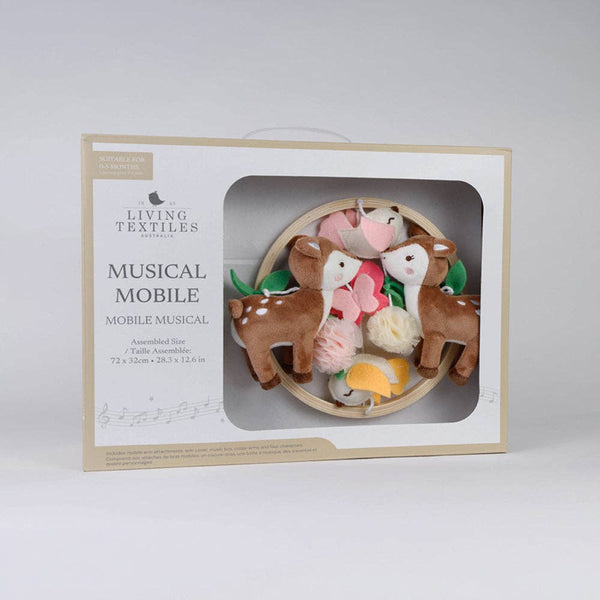 Nursery Baby Musical Mobile - Living Textiles Fawn Fables