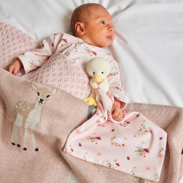 Jiggle & Giggle Waddling Around Babies Romper Suit and Comforter Gift Set