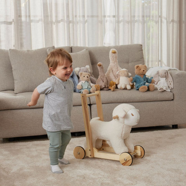 Jiggle & Giggle Children's Plush Lamb Walker