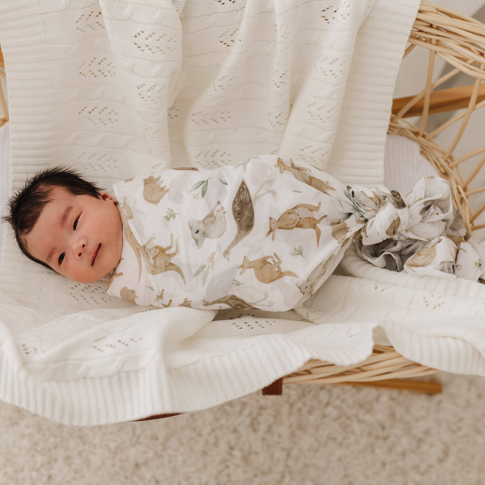 Australiana 100 % Cotton Muslin Baby Wrap / Swaddle