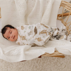 Australiana 100 % Cotton Muslin Baby Wrap / Swaddle