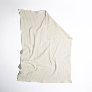 Bassinet Cotton Cellular Blanket - Natural Cream White