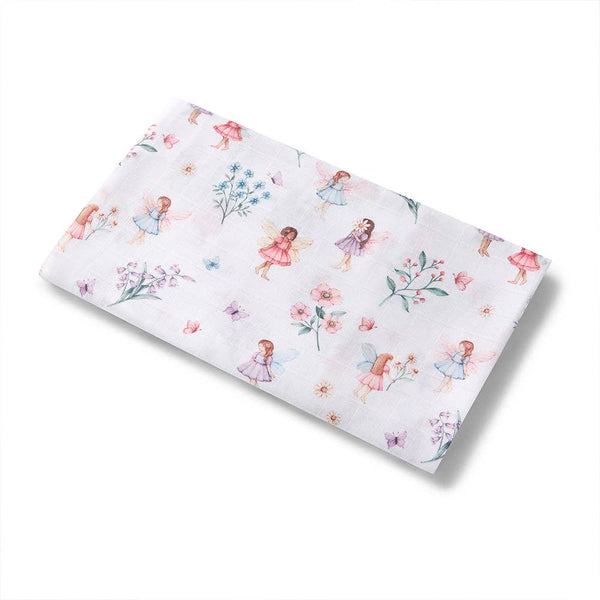 Fairy Garden Organic Cotton Snuggle hunny Muslin Baby Wrap