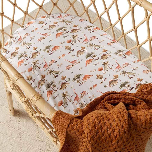 Bronze Diamond Knit Organic Cotton Baby Blanket