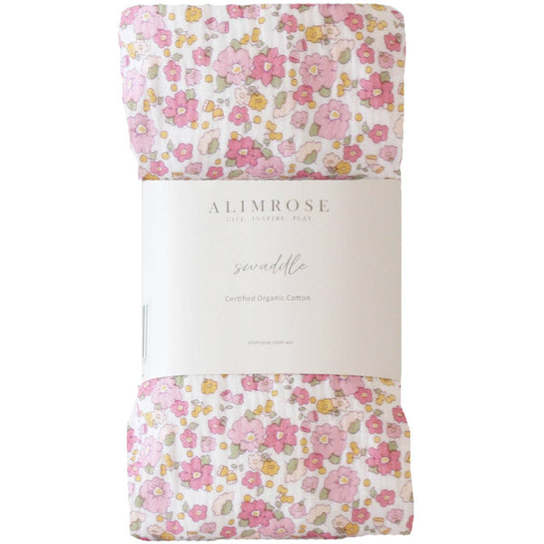 Muslin Swaddle Rose Garden Baby Wrap