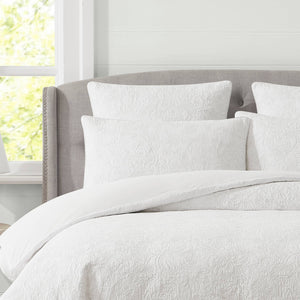 Laura Ashley Trailing Laurissa Off White European Pillow Case / Cushion Cover