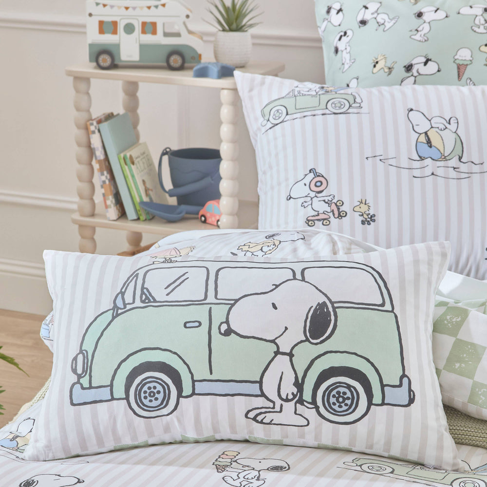Snoopy Combi Van Kids Cushion Cover 30x50cm