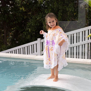 Kids Shaped Poncho - Luna Tree Children's Hooded Beach Towel