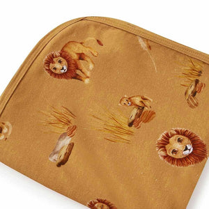 Roar Baby Snuggle Hunny Lion Jersey Newborn Baby Wrap & Beanie Set