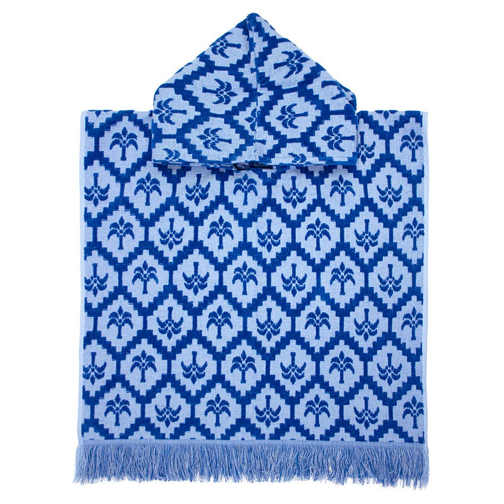 Cocos Kids Poncho - Cobolt Blue Children's Hooded Beach Towel