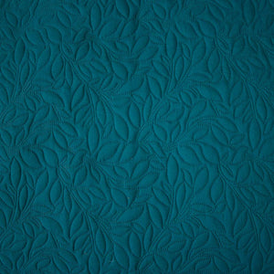 Botanica Leaf Pattern Teal Coverlet / Bed Cover Set