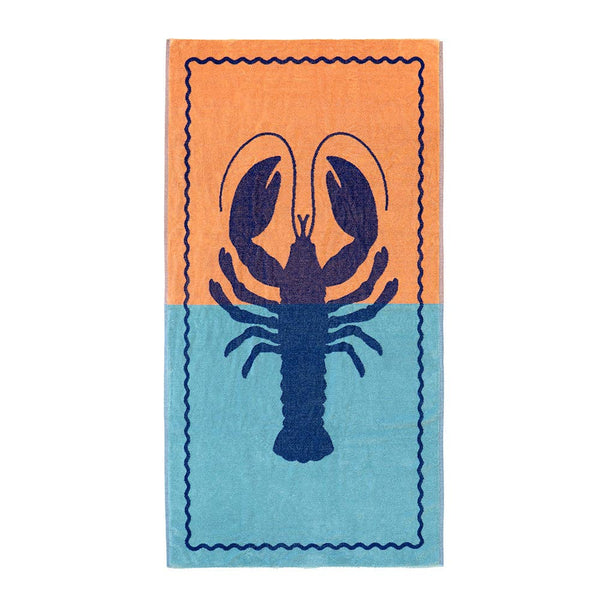 Jacquard Beach Towel - Lobster
