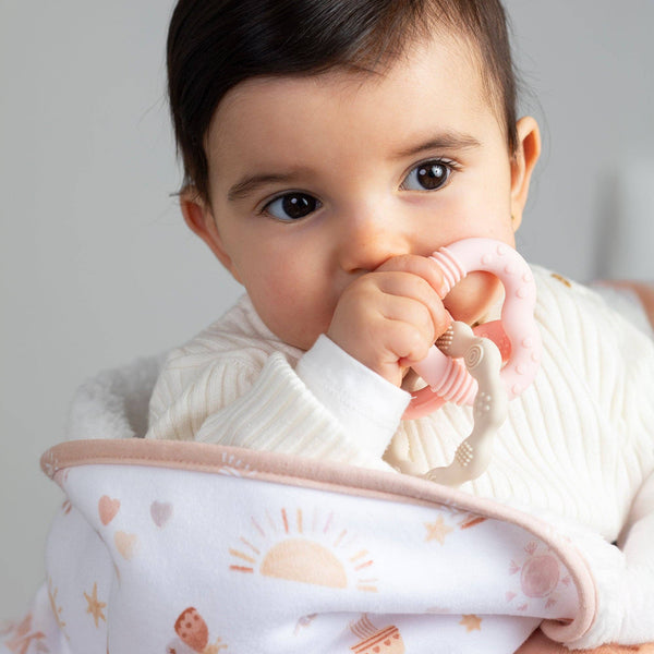 Jersey Sherpa Baby Blanket - Bohemian Bliss