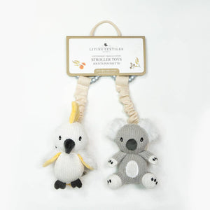 2pk Stroller Pram Baby Toys - Koala & Cockatoo