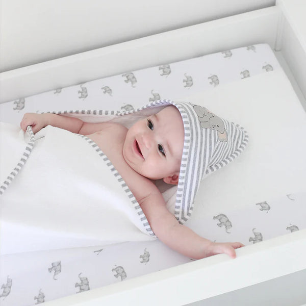 Elephant Baby Hooded Towel Living Textiles Baby Shower Gift Idea