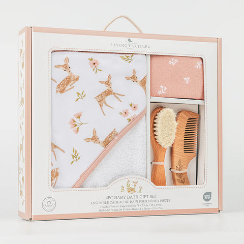 4 piece Baby Bath Gift Set Sophia's Gardens Fawn