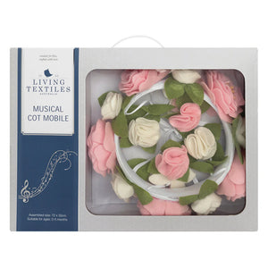 Floral Wreath Pretty Musical Baby Nursery Mobile Set