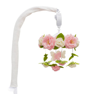 Floral Wreath Pretty Musical Baby Nursery Mobile Set