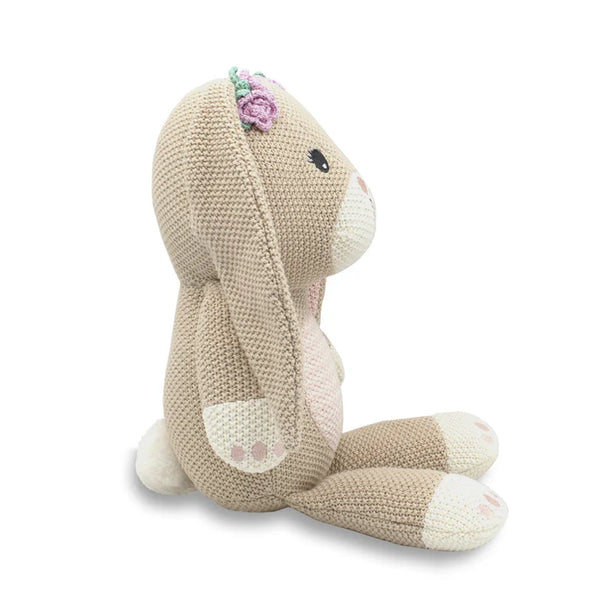 Living Textiles Amelia the Bunny Knitted Soft Toy Animal Doll