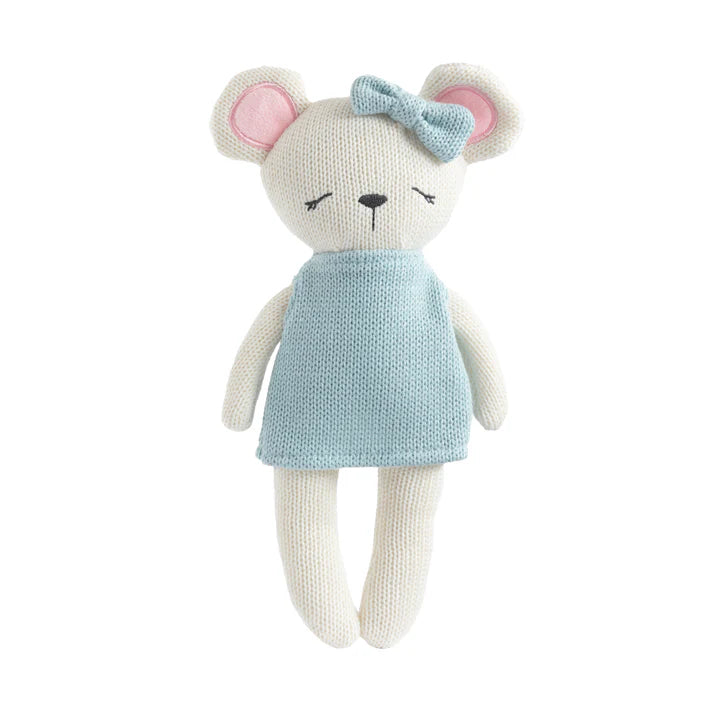 Living Textiles Molly the Mouse Knitted Soft Toy Animal Doll