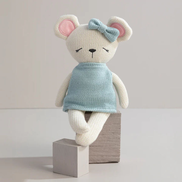 Living Textiles Molly the Mouse Knitted Soft Toy Animal Doll