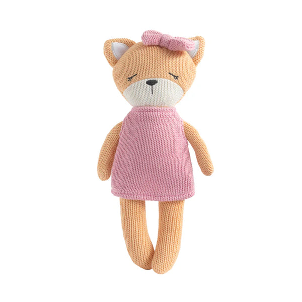 Living Textiles Frankie the Fox Knitted Soft Toy Animal Doll