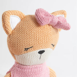 Living Textiles Frankie the Fox Knitted Soft Toy Animal Doll