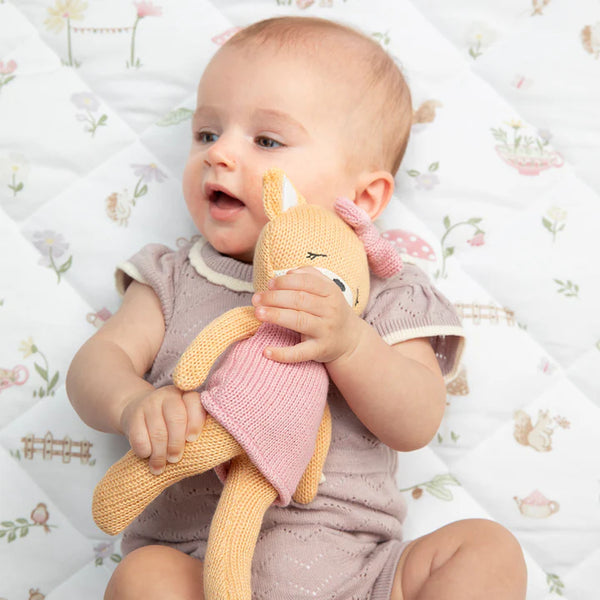 Living Textiles Frankie the Fox Knitted Soft Toy Animal Doll