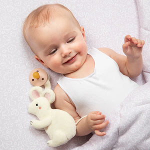 Living Textiles Whimsical Wonderland Mouse Baby's Dummy Chain