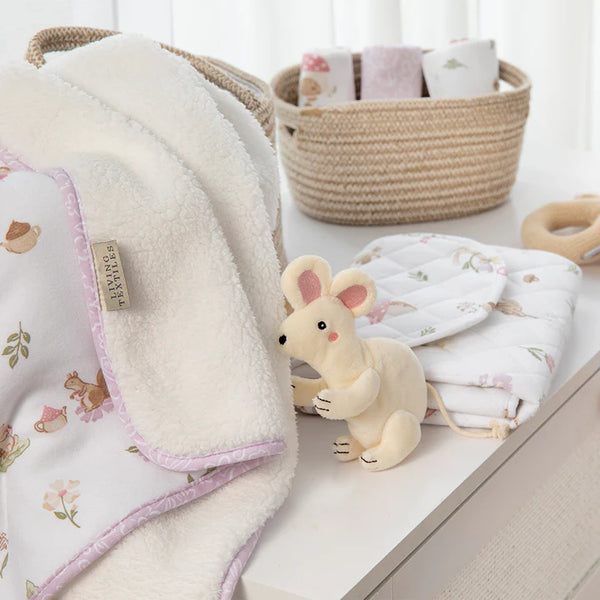 Living Textiles Whimsical Wonderland Mouse Baby's Dummy Chain