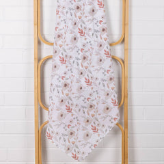 Boho Floral Muslin Baby Wrap / Swaddle