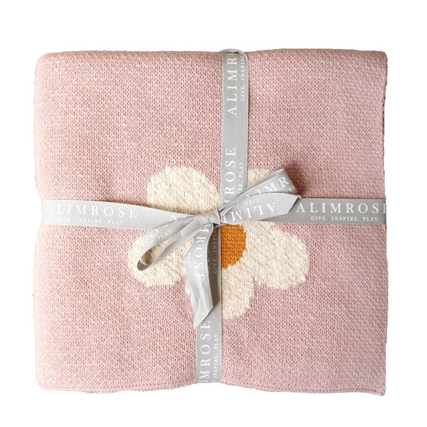 Daisy Days Baby Girl Pink Nursery Pram Blanket