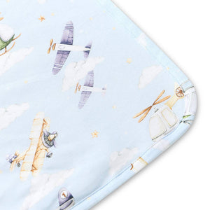Snuggle Hunny Taking Flight Organic Hooded Baby Towel