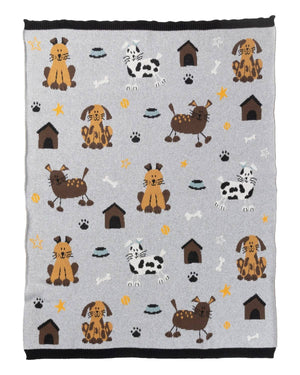 Indus Design Cotton Knit Pal Puppy Baby Blanket