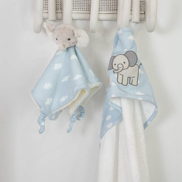 Security Blanket - Elephant Playtime Baby Soother Comforter.