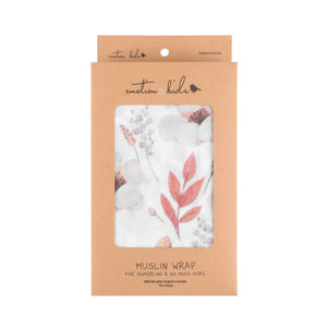 Boho Floral Muslin Baby Wrap / Swaddle