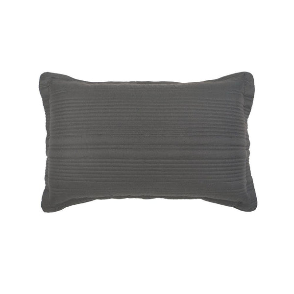 Flinders Embossed Coverlet Set - Charcoal Bed Cover