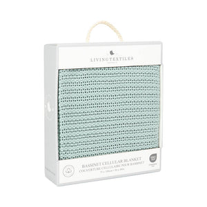 Bassinet Cotton Cellular Blanket - Sage
